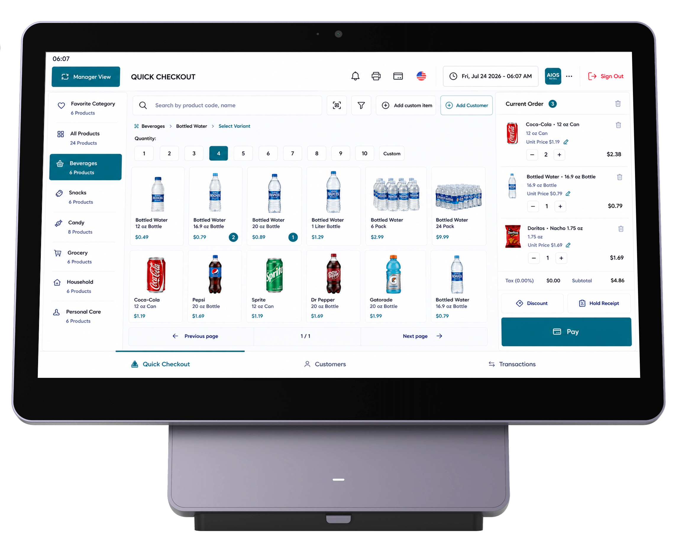 AIOS Retail POS hardware